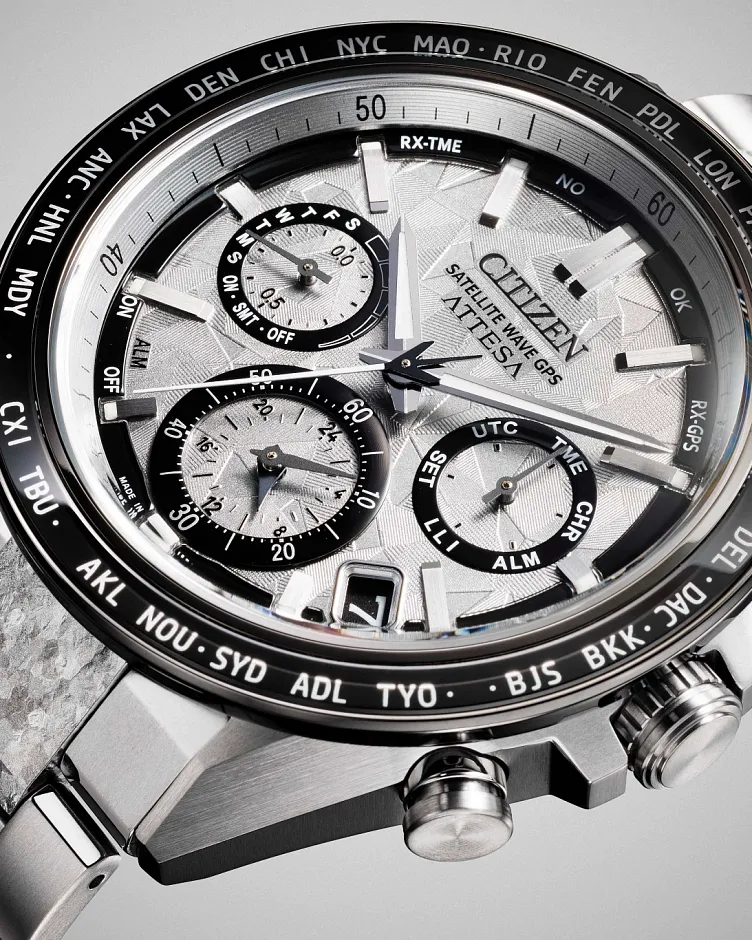 ATTESA Platinum Shine Silver-Tone Dial Super Titanium with ATTESA Platinum Shine Silver-Tone Dial Super Titanium with